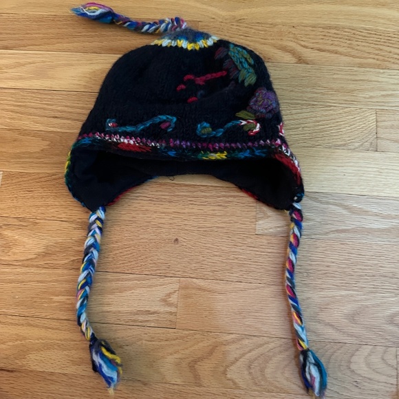 Sherpa Wool Hat Kathmandu Imports Womens 100% Wool - Picture 12 of 16